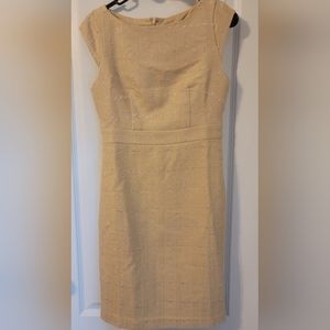 NWT Ann Taylor Tweed Cream and Ivory Dress